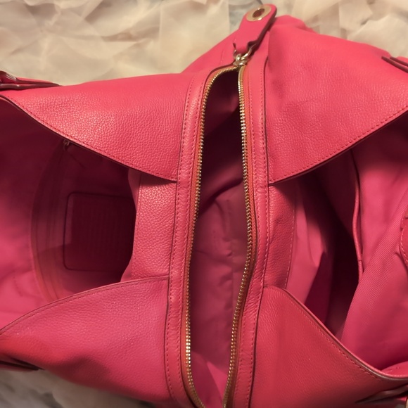 Coach Fuchsia Leather Hobo Bag - Picture 8 of 9